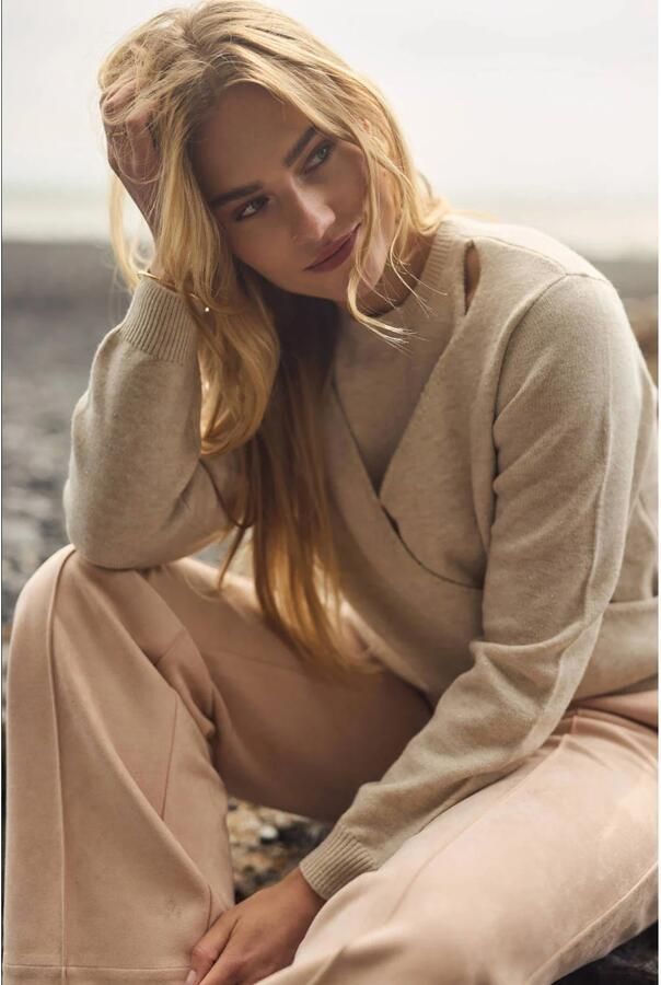 NUKUS Dames Truien & Vesten Fifi Pullover Zand - Foto 5