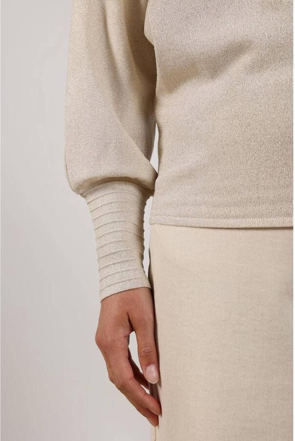 NUKUS Truien & Vesten Jorien Pullover Lurex Creme - Foto 7
