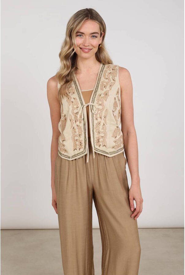 NUKUS regular gilet beige