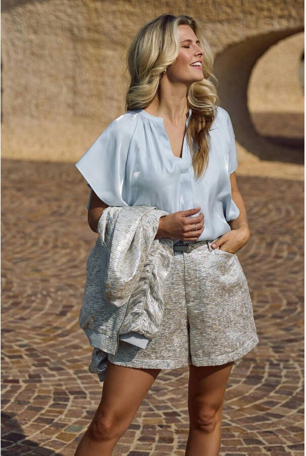 NUKUS regular high waist casual short zilver - Foto 7