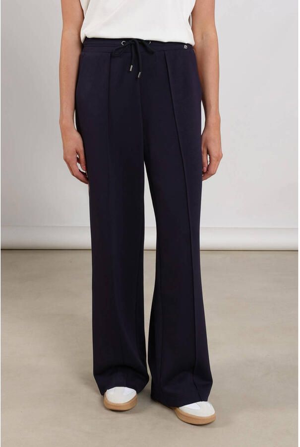NUKUS regular waist flared broek donkerblauw - Foto 5