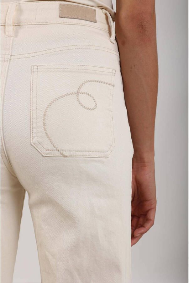 NUKUS Scarlet high waist flared jeans ecru - Foto 6
