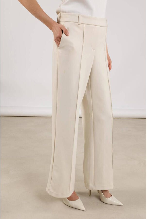 NUKUS Dames Broeken Jill Pants Suedine Gebroken Wit - Foto 7