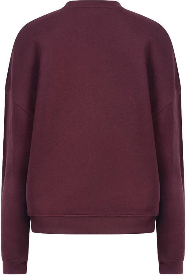 NUKUS sweater met pailletten en print donkerrood - Foto 2