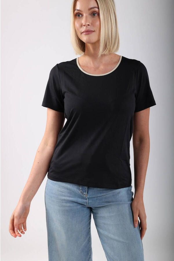 NUKUS Dames Tops & T-shirts Tirza Top Uni Zwart - Foto 1