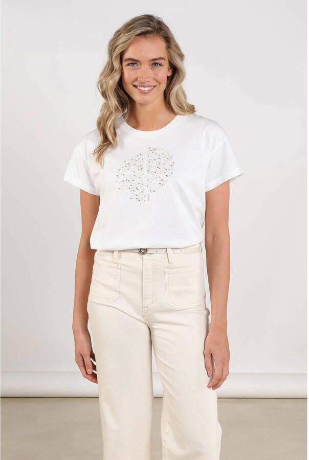 NUKUS Dames Tops & T-shirts Riuka Shirt Gebroken Wit - Foto 5