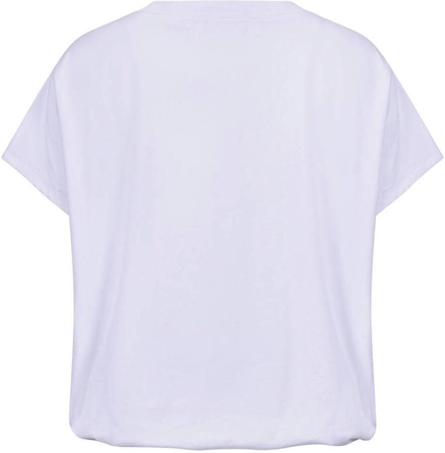 NUKUS T-shirt met tekst ecru - Foto 2