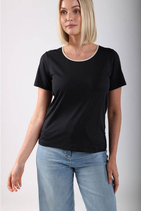 NUKUS Dames Tops & T-shirts Tirza Top Uni Zwart