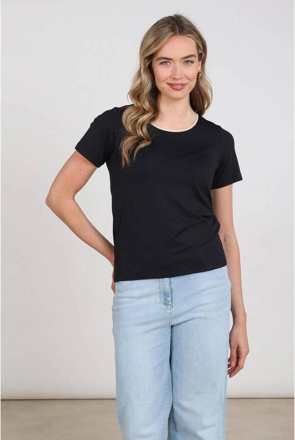 NUKUS Dames Tops & T-shirts Tirza Top Uni Zwart - Foto 3
