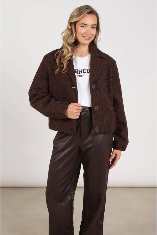 NUKUS Dames Jassen Madelin Jacket Boucle Bruin - Foto 5