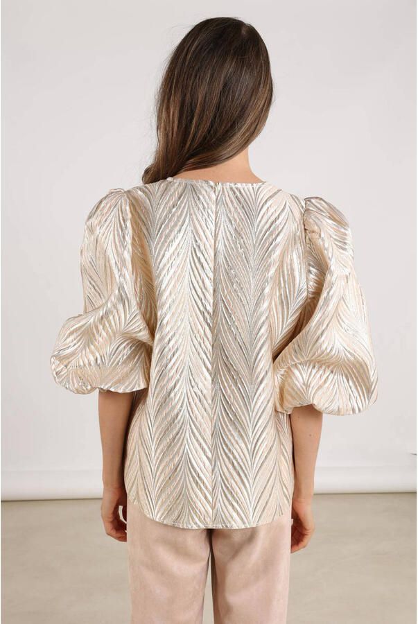 NUKUS Dames Tops & T-shirts Mirthe Top Shiny Rosegoud - Foto 6