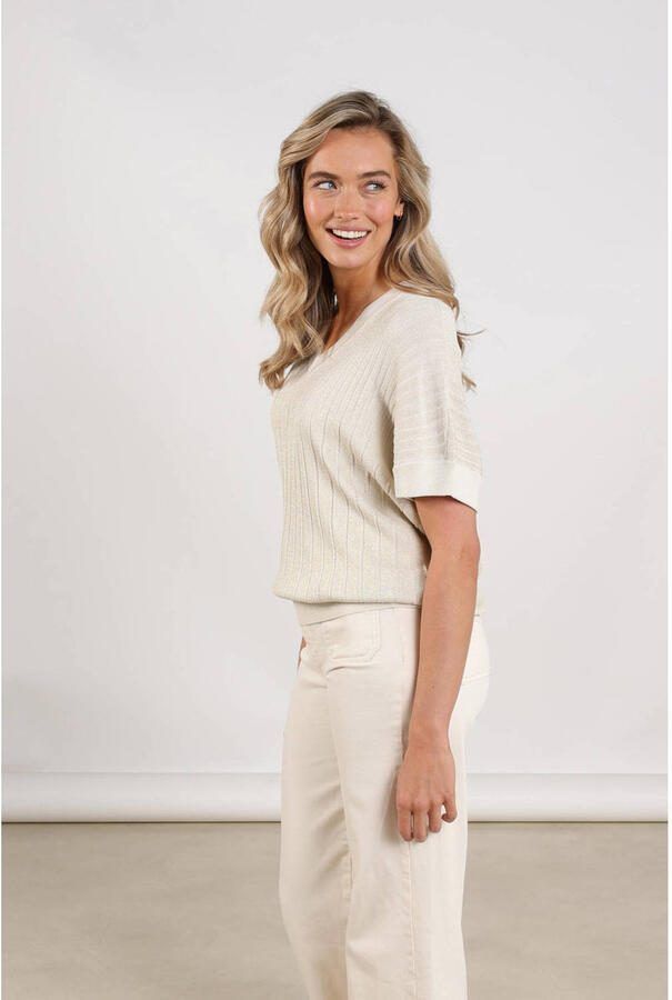 NUKUS top zand met lurex - Foto 2