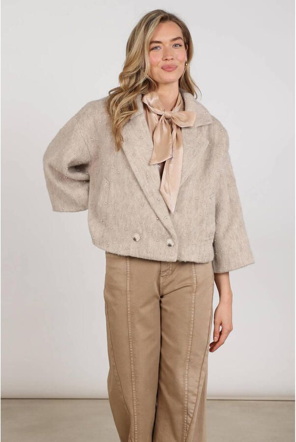 NUKUS Dames Jassen Danique Jacket Pearls Beige - Foto 5