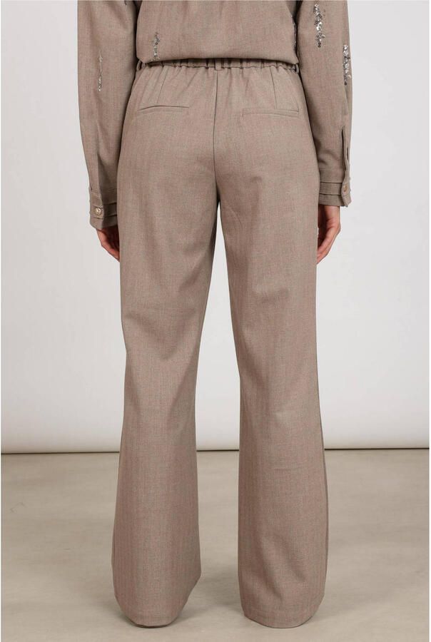 NUKUS wide leg broek beige - Foto 3
