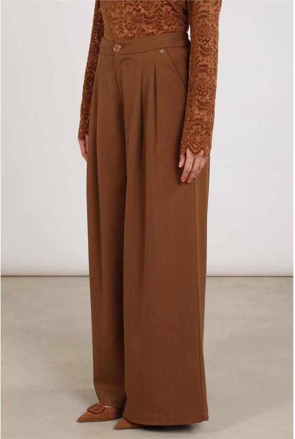 NUKUS Dames Broeken Bodine Pants Bruin - Foto 5