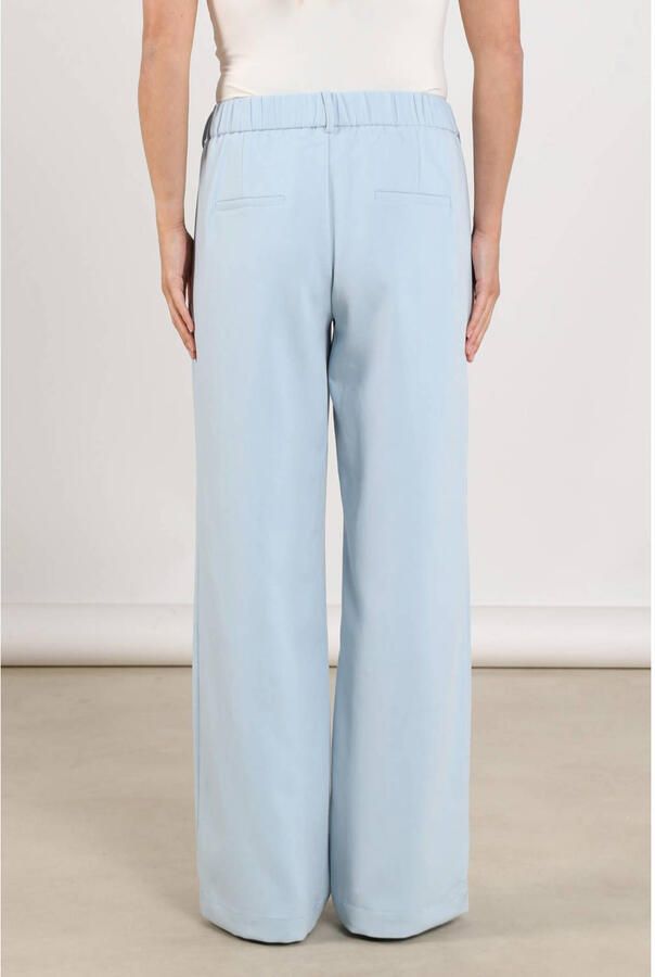 NUKUS wide leg high waist broek lichtblauw - Foto 7