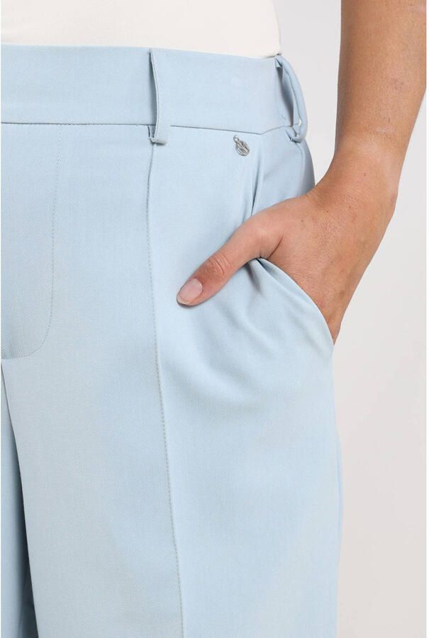 NUKUS wide leg high waist broek lichtblauw - Foto 6