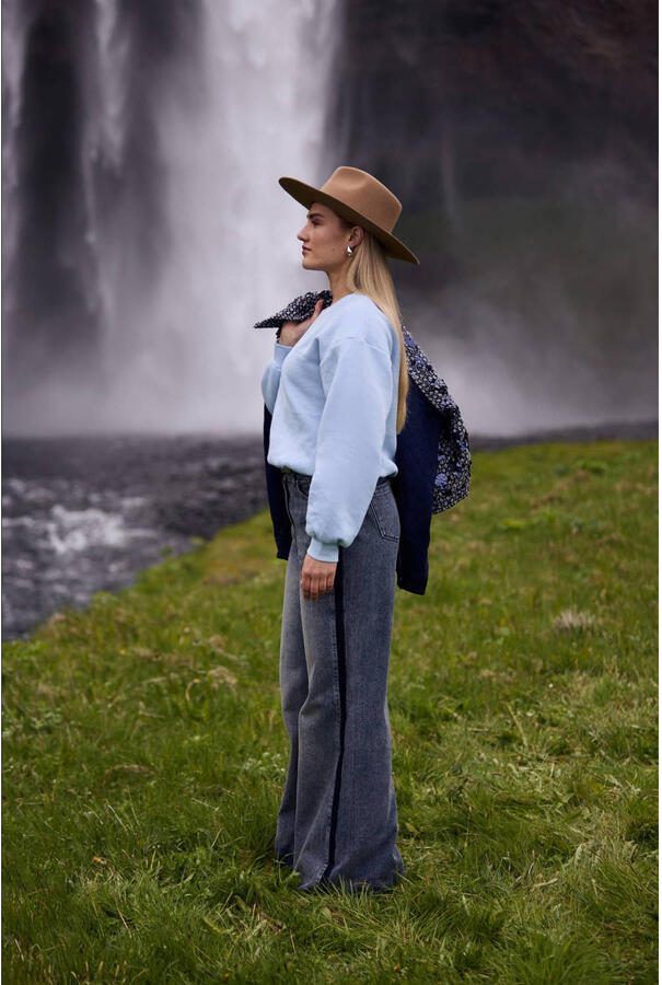 NUKUS Dames Jeans Ruby Pants Denim Blauw - Foto 7