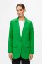 OBJECT rechtvallende blazer OBJSIGRID van gerecycled polyester groen - Thumbnail 2