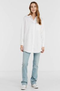 OBJECT blouse OBJROXA met biologisch katoen wit