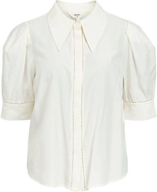 OBJECT geweven blouse OBJNUKA wit