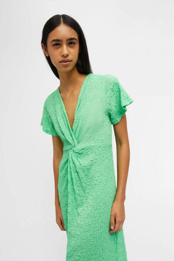 OBJECT jurk OBJCINDIE met textuur groen