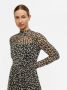 OBJECT jurk OBJMARIANN van gerecycled polyester zwart zand - Thumbnail 2