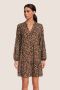 OBJECT jurk OBJMILA van gerecycled polyester bruin - Thumbnail 2