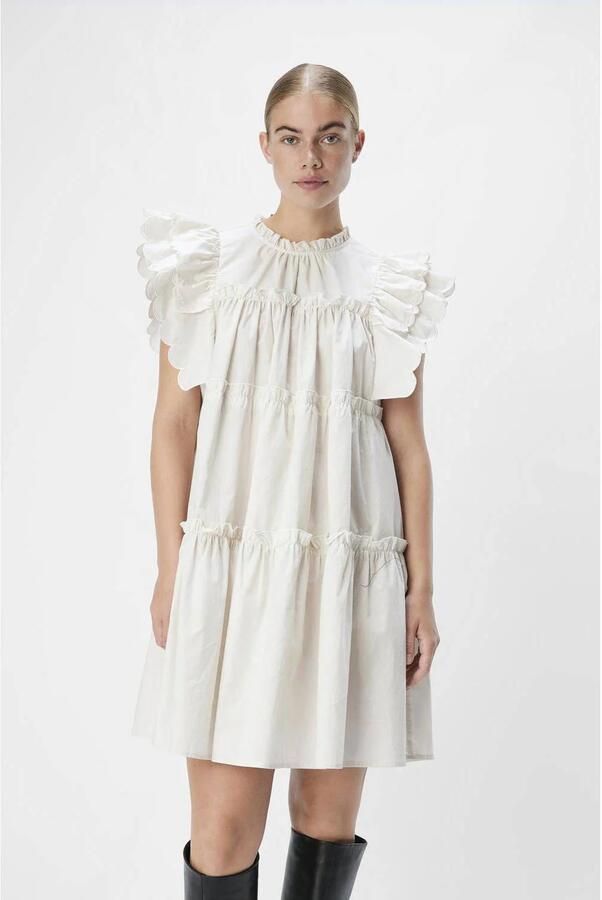 OBJECT Dames Jurken Objhope S l Dress Ecru - Foto 5
