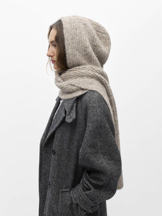OBJECT balaclava OBJMILU beige - Foto 2