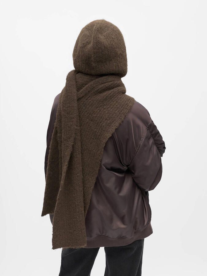 OBJECT balaclava OBJMILU donkerbruin - Foto 3