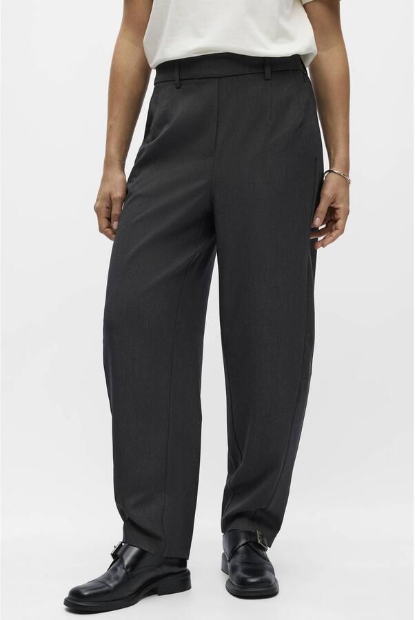 OBJECT barrel casual broek antraciet