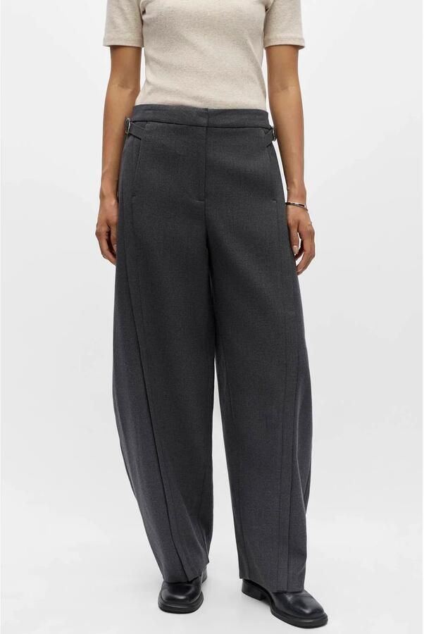 OBJECT barrel casual broek grijs