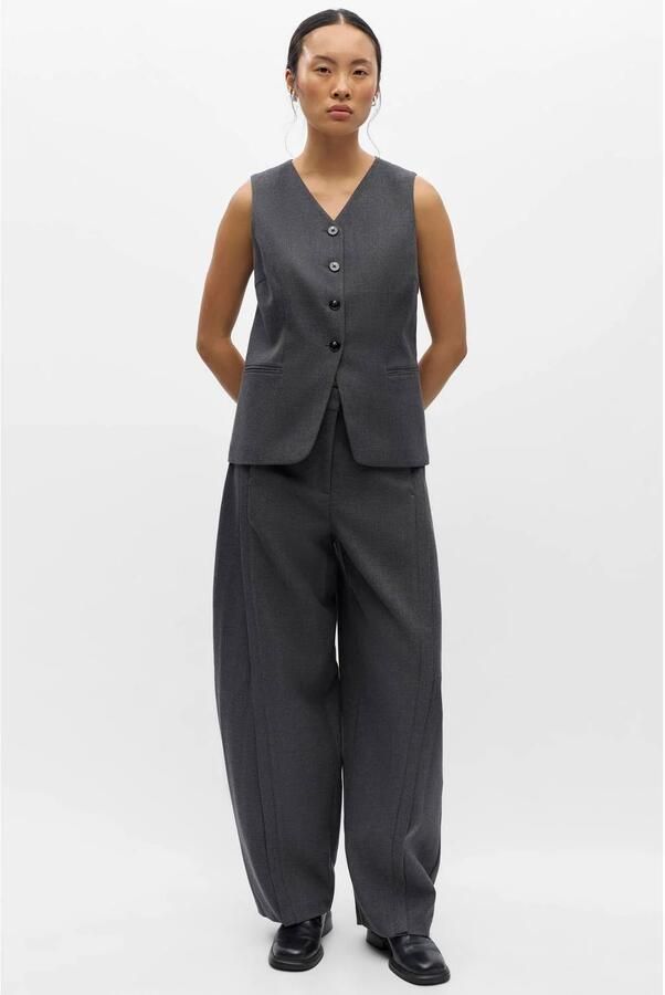 OBJECT barrel casual broek grijs - Foto 3