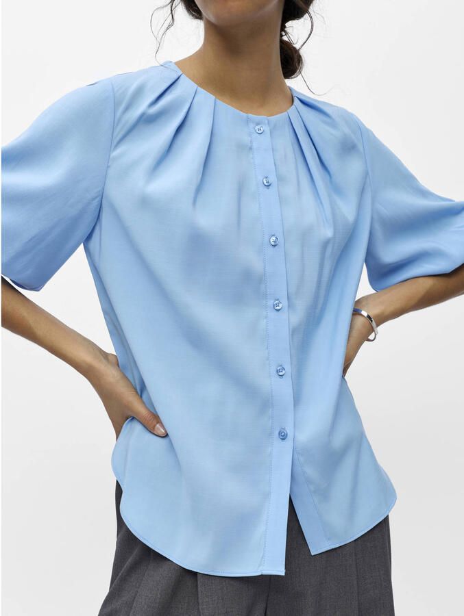 OBJECT blouse blauw - Foto 2