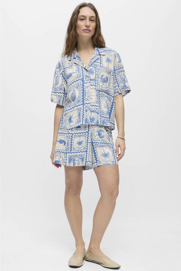 OBJECT Dames Blouses Objvima S s Re Shirt Ecru - Foto 7