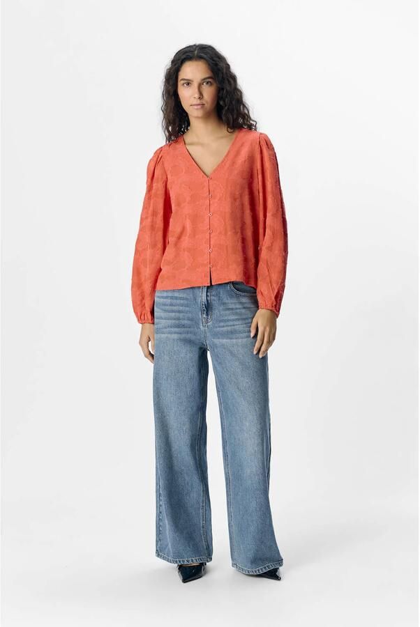 Object Rode Elegante Blouse voor Vrouwen Red Dames - Foto 5