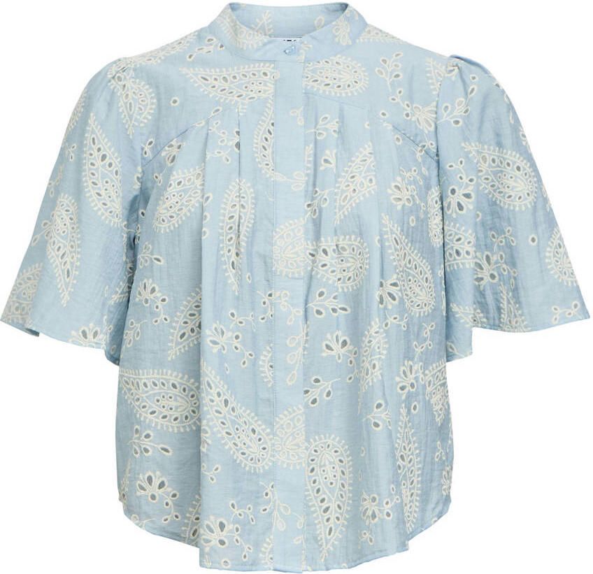 OBJECT blouse lichtblauw - Foto 2