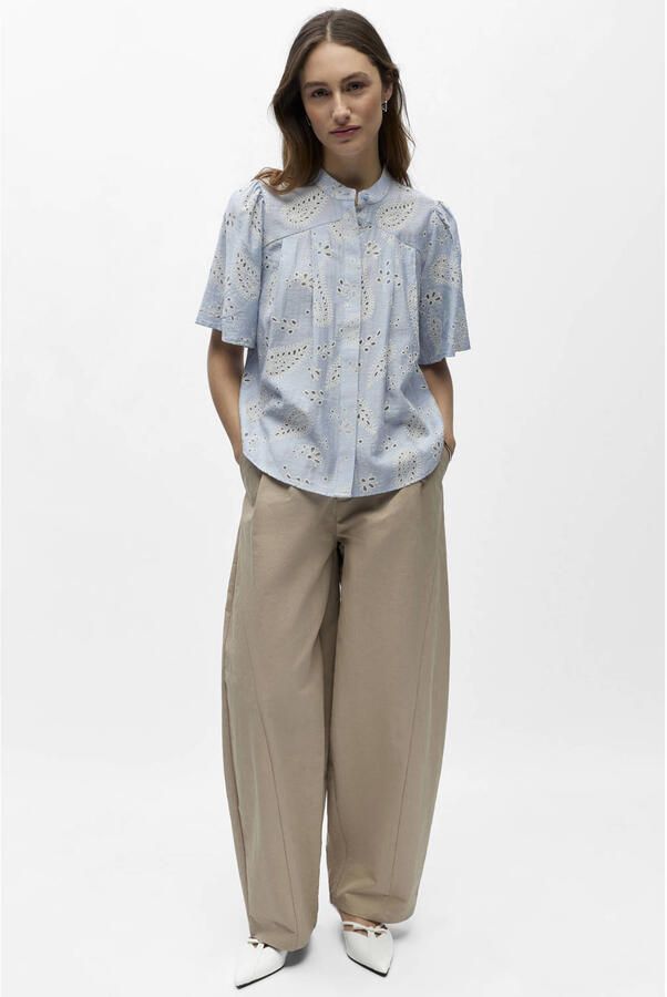 OBJECT blouse lichtblauw - Foto 3