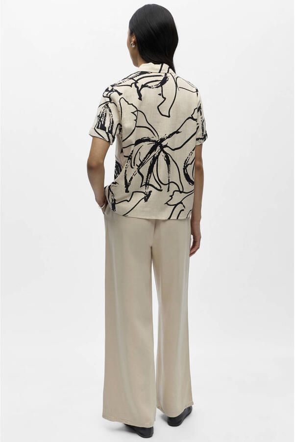 OBJECT blouse met linnen - Foto 3
