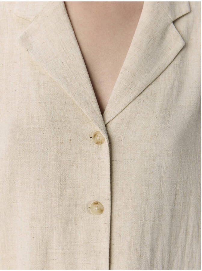 OBJECT Dames Blouses Objsanne S s Re Shirt Ecru - Foto 5