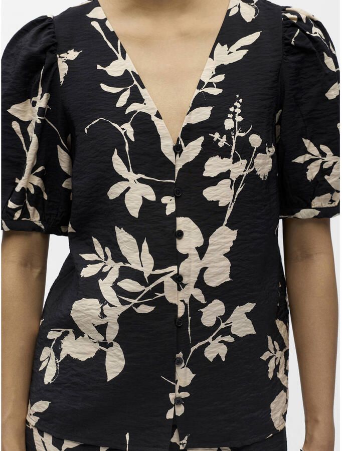 OBJECT blouse zwart ecru - Foto 2