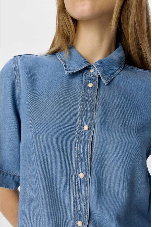 OBJECT Dames Jurken Objframe 2 4 Re Denim Dress Blauw - Foto 6