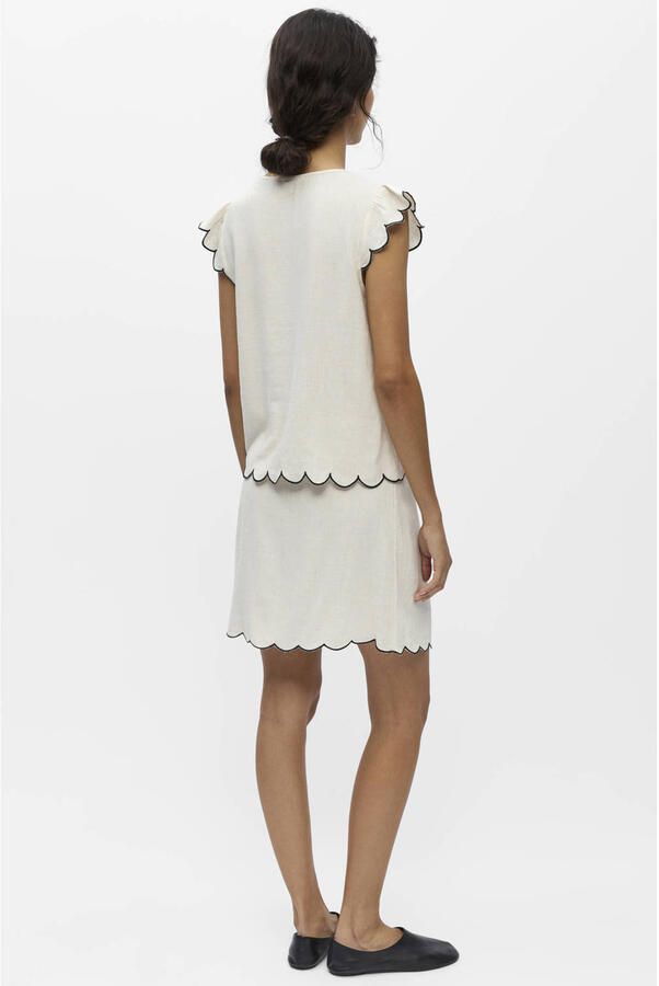 OBJECT Dames Tops & T-shirts Objsanne S l Lo V-neck Top Ecru - Foto 7