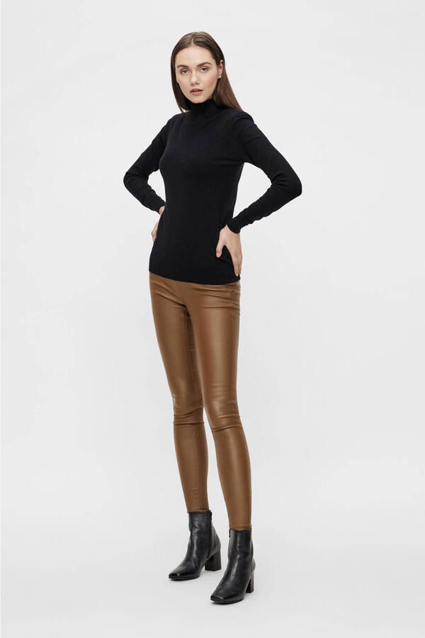 OBJECT Dames Truien & Vesten Objthess L s Rollneck Knit Pullover Zwart - Foto 7