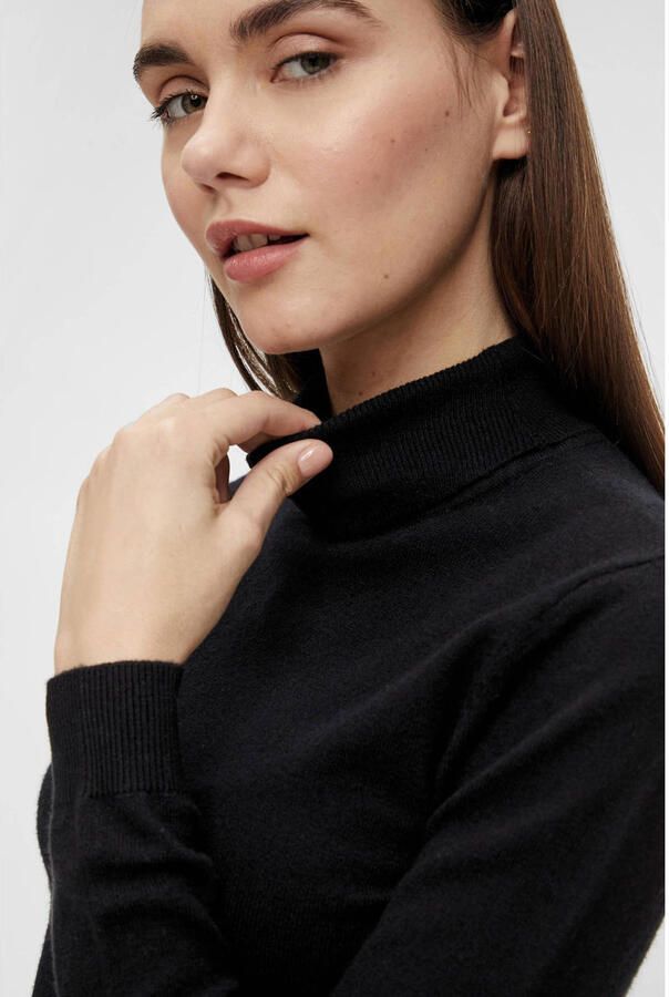 OBJECT Dames Truien & Vesten Objthess L s Rollneck Knit Pullover Zwart - Foto 6