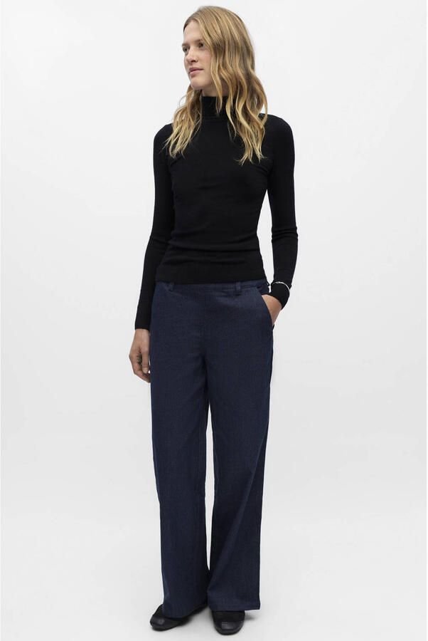 OBJECT Dames Truien & Vesten Objthess L s Rollneck Knit Pullover Zwart - Foto 8