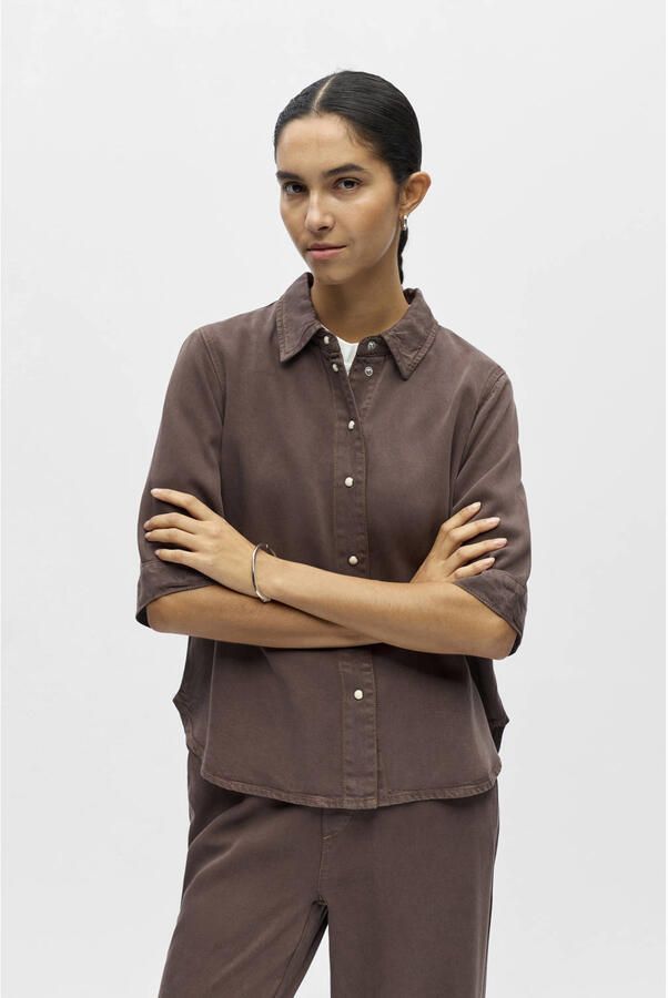 OBJECT denim blouse