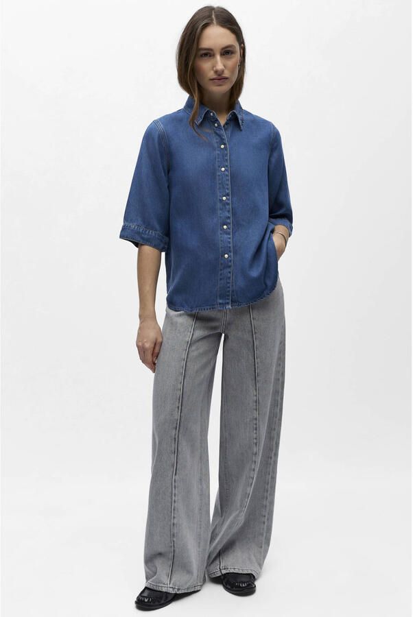 OBJECT denim blouse