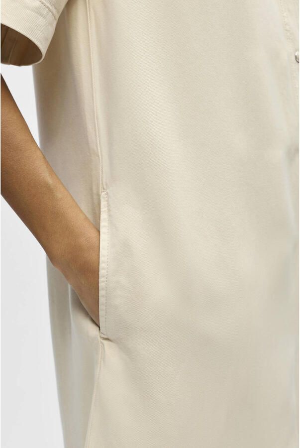 OBJECT denim blousejurk ecru - Foto 2